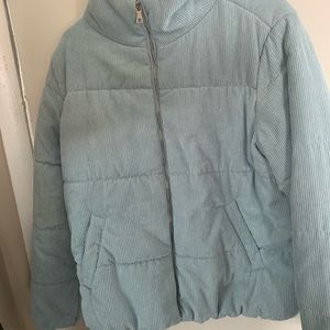 Light Blue Puffer Coat